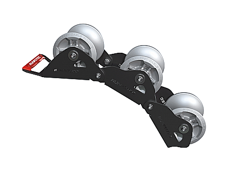 Ghidaje cabluri - Ghidaj cablu cu 3 role, Ø rola - 130 mm, Ø cablu - max 100 mm