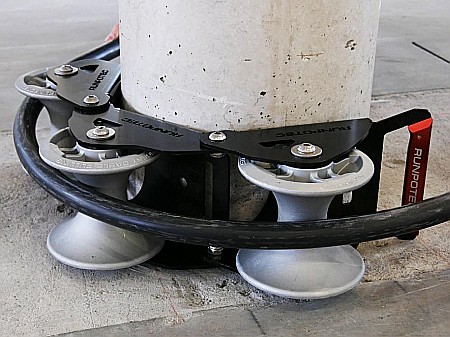 Ghidaj cablu cu 3 role, Ø rola - 130 mm, Ø cablu - max 100 mm [3]