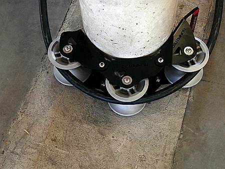 Ghidaj cablu cu 3 role, Ø rola - 130 mm, Ø cablu - max 100 mm [5]
