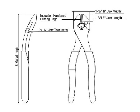 High Leverage Diagonal Cutter Curved [7]