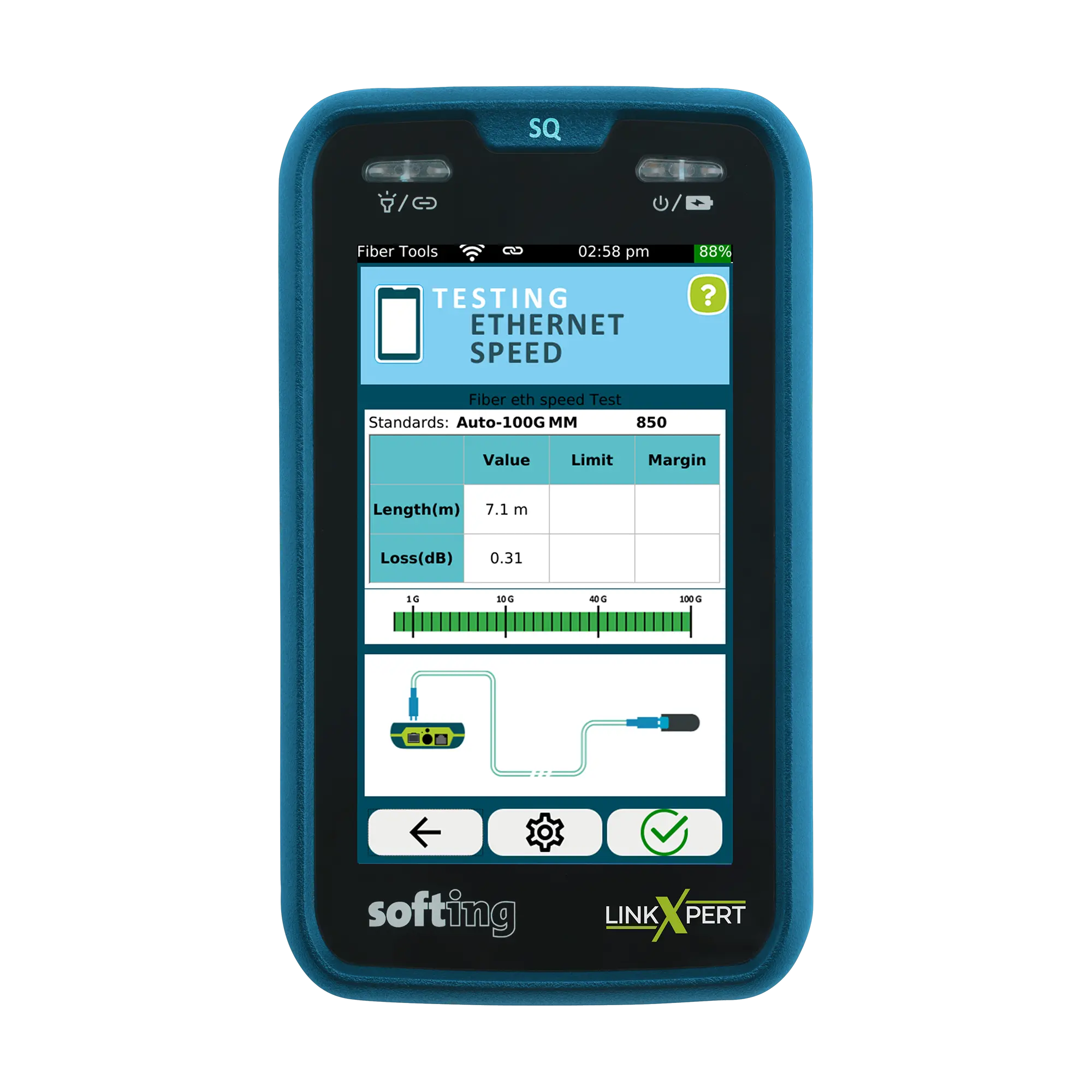 LinkXpert SQ - Tester inteligent pentru validarea retelelor pe cupru, fibra optica si Wi-Fi [1]