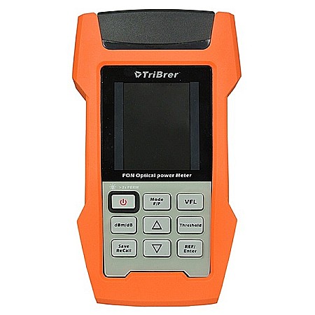 Power metru PON TriBrer AOF500, gama dinamica 1310 nm: +10 ~ - 35 dBm/1490 nm: +10 ~ - 50 dBm/1550 nm: +25 ~ - 50 dBm [3]