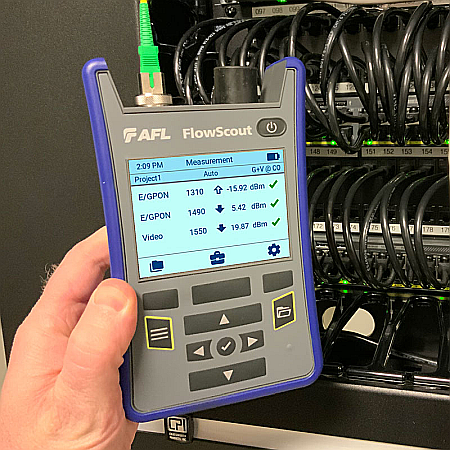 Powermetre optice - Powermetru Optic AFL FlowScout Through-Mode PON