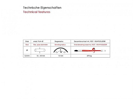 RP 5 cablu de tragere din plastic Ø 5,5mm, 30m, max 270 kg cu contor electronic [4]