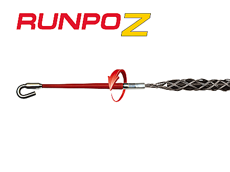 Tragere manuala - RUNPO Z - Ciorap de tragere cu pivot si conectare rapida, Ø 6-9mm, max 200kg