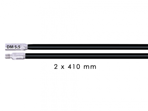 Solutii instalare cabluri - RUNPOSTICKS bete pentru tragatoare Ø 5,5mm, 2 buc x 0.41m, rigiditate medie, RUNPOTEC
