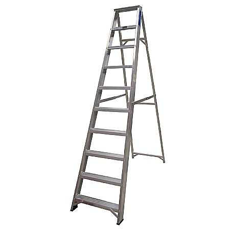 Scari din aluminiu - Scara aluminiu pliabila 10 trepte Class 1 Mills