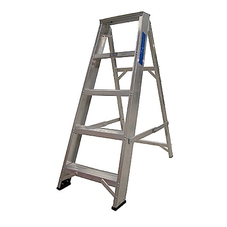 Scari din aluminiu - Scara aluminiu pliabila 5 trepte Mills
