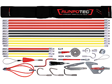 Accesorii tragatoare - SET RUNPOSTICKS Complet, bete pentru tragatoare, 35 piese, geanta inclusa, RUNPOTEC