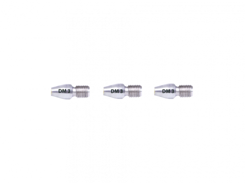 Accesorii tragatoare - Terminatie cu filet exterior RTG Ø 6 mm pentru bete RUNPOSTICKS Ø 3mm, rigiditate mica, 3 piese, RUNPOTEC