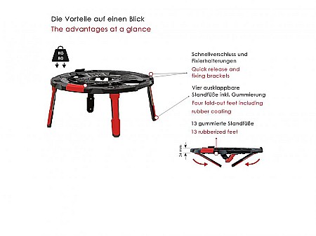 XB 500 APF - Suport cu picioare pentru XB500 si XB500T, max 80 kg [1]