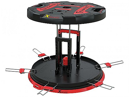 XB 500 T - Derulator tamburi universal cu extensie telescopica, Ø 80cm, greutate 800 kg, include 2 buc x 410mm RUNPOSTICKS bete pentru tragatoare Ø 7.5mm [7]