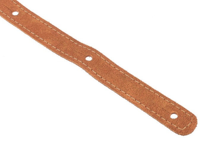 Curea de piele Harley Benton Guitar Suede Brown [3]