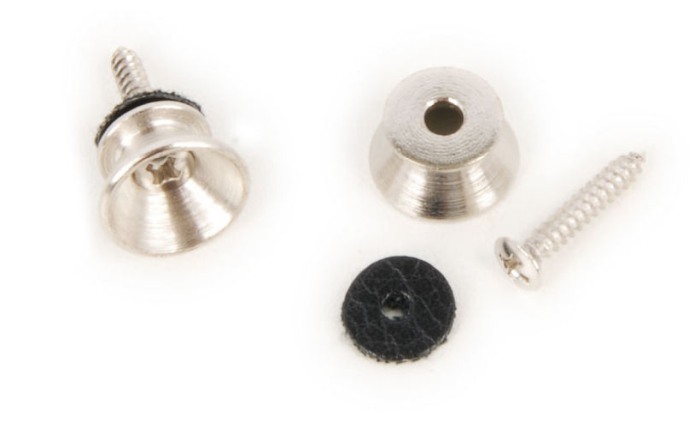 Harley Benton Strap Knob Set Chrome [3]