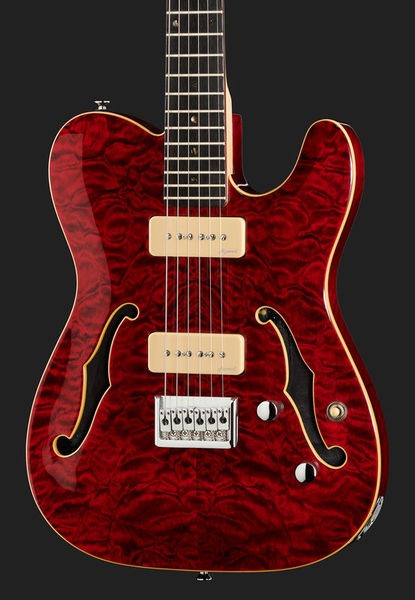 Harley Benton TE-90QM Trans Red [2]