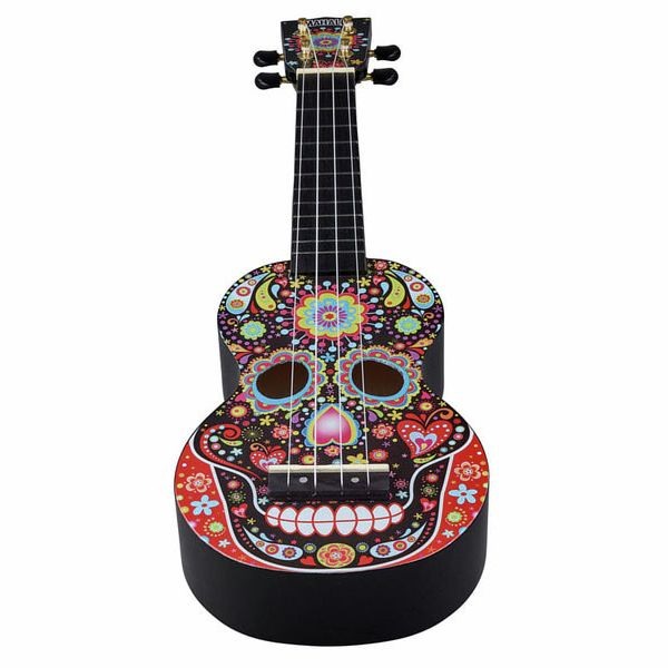 Mahalo Skull Ukulele Day of the Dead [3]