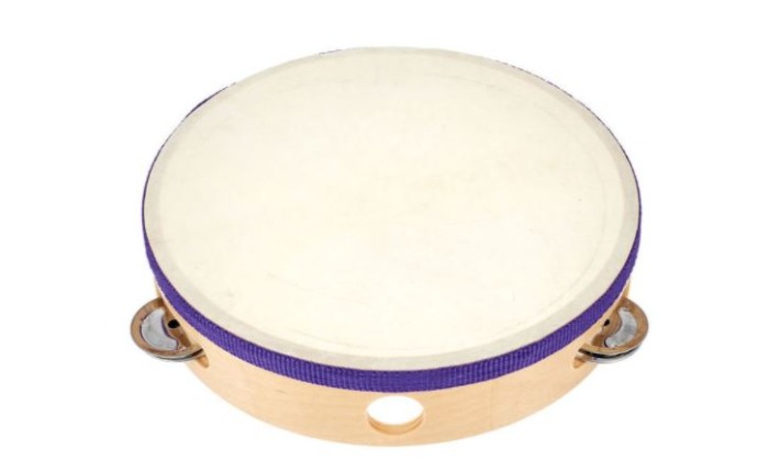 Millenium 8" Tambourine Natural Skin [1]