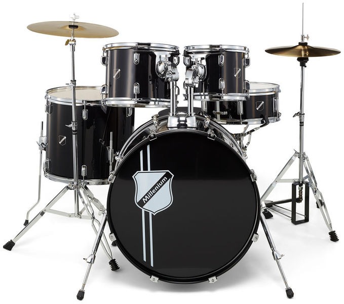 Millenium Focus 22 Drum Set Black [1]