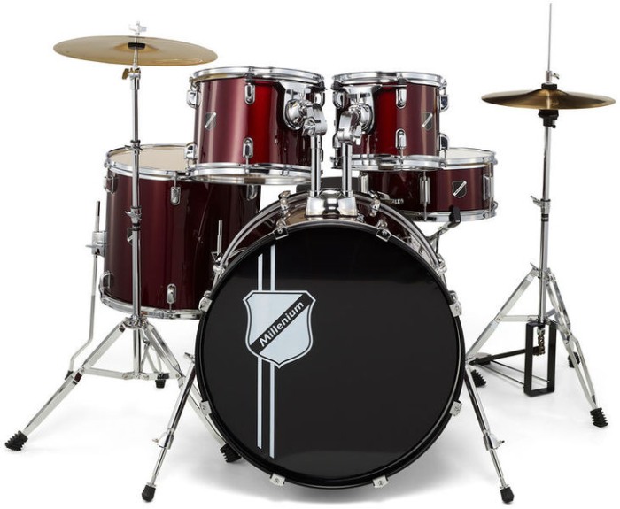 Millenium Focus 22 Drum Set Red [1]