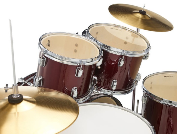 Millenium Focus 22 Drum Set Red [6]