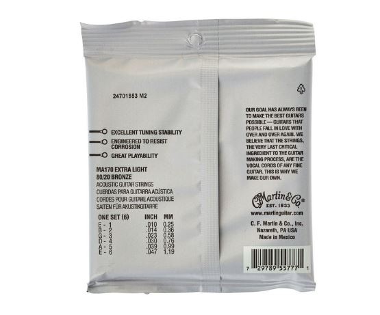 Set corzi chitara acustica Martin Guitars MA-170 [2]