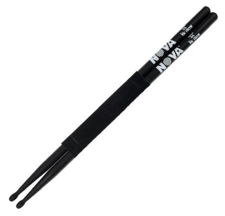 Bete de toba 5A - Bete toba Vic Firth 5A Nova Hickory Black Wood Tip