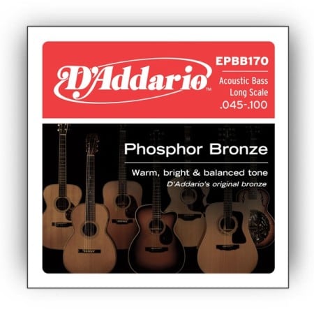Chitare electrice, acustice, clasice si bas - Daddario EPBB170 Ph Bronze Acoustic Bass 45-100