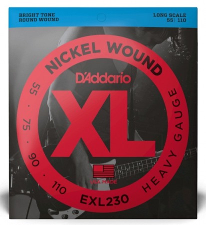 Chitare electrice, acustice, clasice si bas - Daddario EXL230 Heavy 55-110