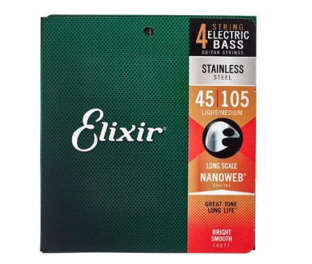 Chitare electrice, acustice, clasice si bas - Elixir 14677 Stainless Steel L/M Bass