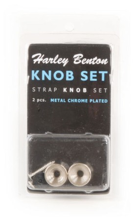 Harley Benton Strap Knob Set Chrome [3]