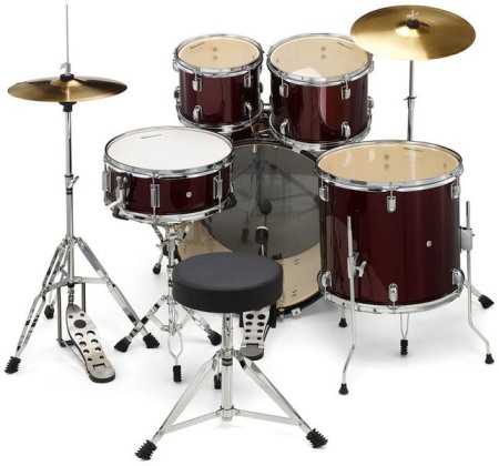 Millenium Focus 22 Drum Set Red [2]