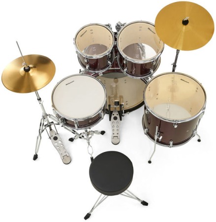 Millenium Focus 22 Drum Set Red [3]