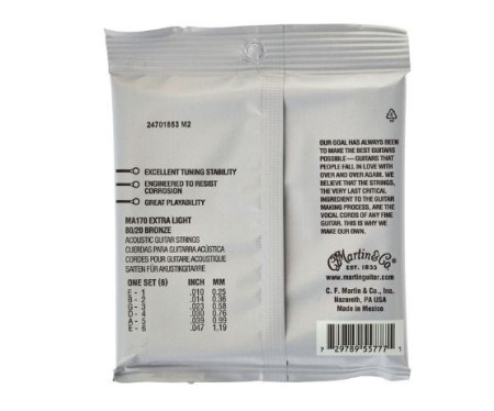 Set corzi chitara acustica Martin Guitars MA-170 [1]