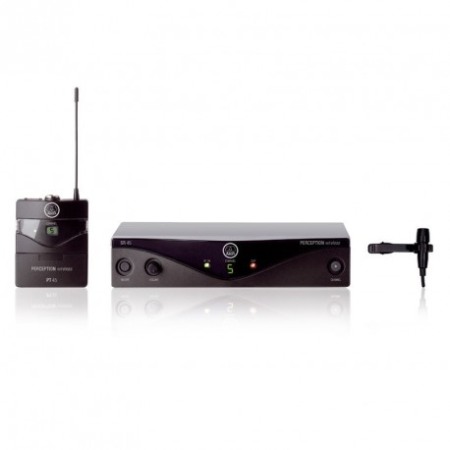 Sisteme wireless și microfoane fără fir - Set Microfon Lavalier Wireless AKG PW-45 Presenter