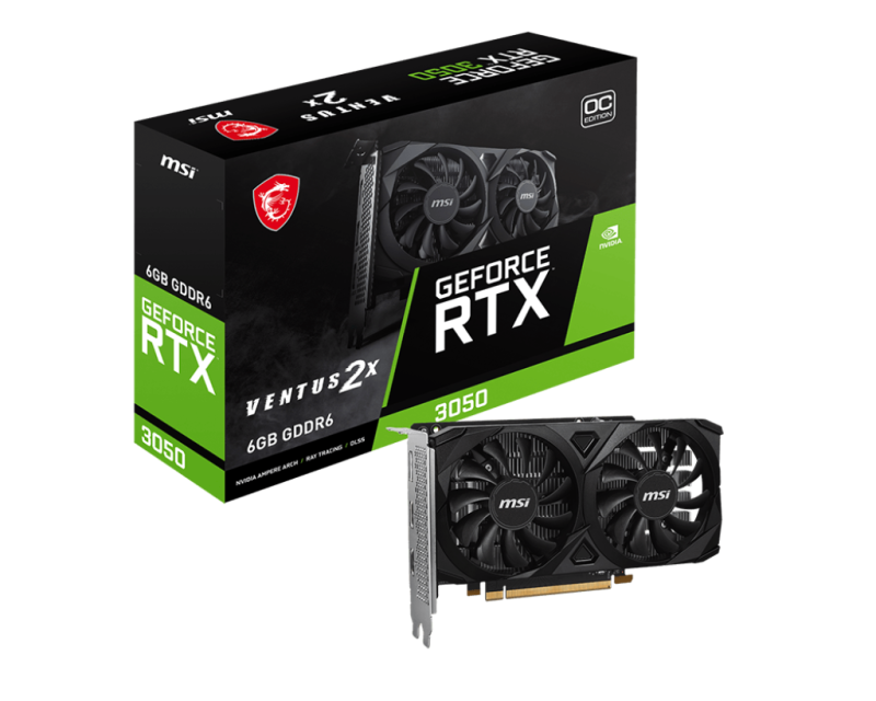PC, Componente & Software - GEFORCE RTX 3050 VENTUS 2X E 6G OC