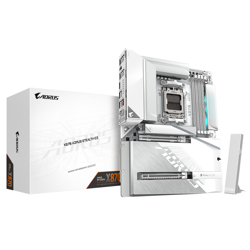 PC, Componente & Software - MB GIGABYTE X870 AORUS STEALTH ICE