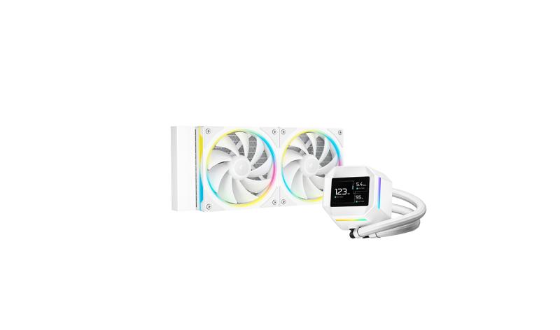 PC, Componente & Software - CPU COOLER DEEPCOOL LM240 RGB WHITE