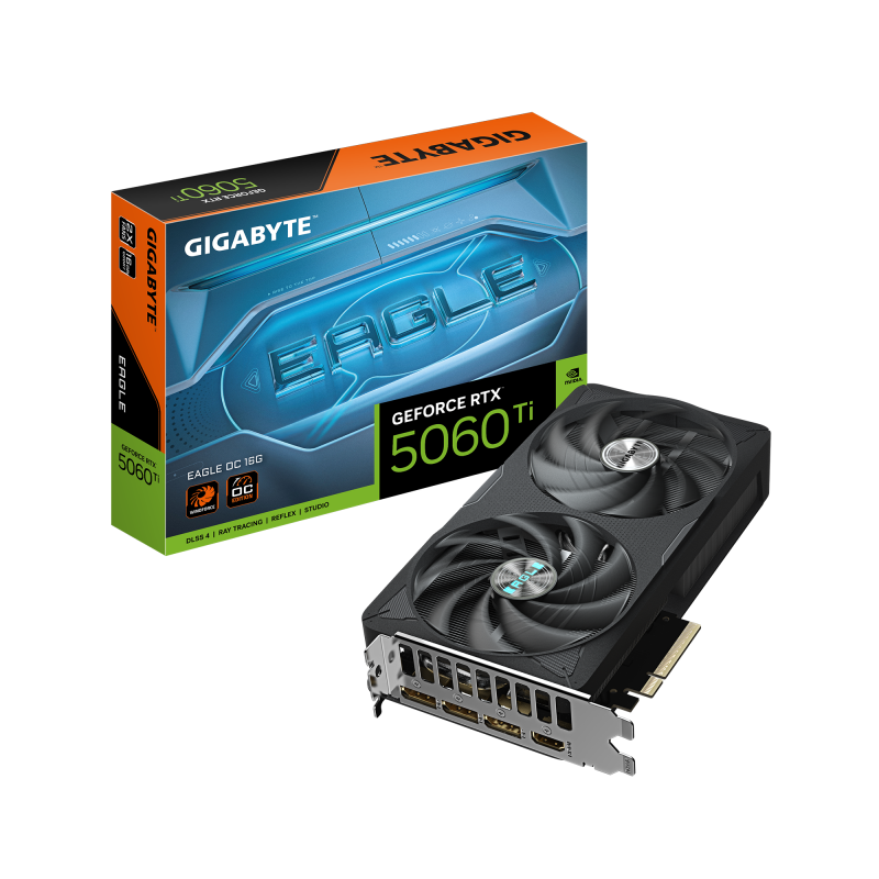 PC, Componente & Software - VGA GIGABYTE RTX 5060 TI EAGLE OC 16GB