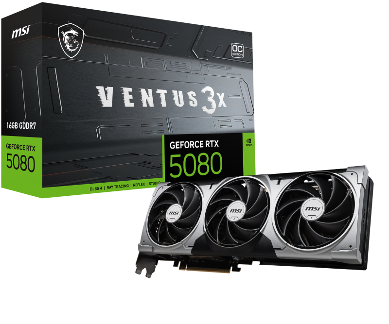 PC, Componente & Software - MSI VENTUS GeForce RTX5080 16G 3X OC