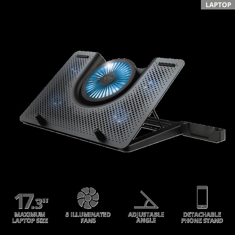 Laptopuri si accesorii - Cooler Laptop Trust GXT 1225 Quno, ng