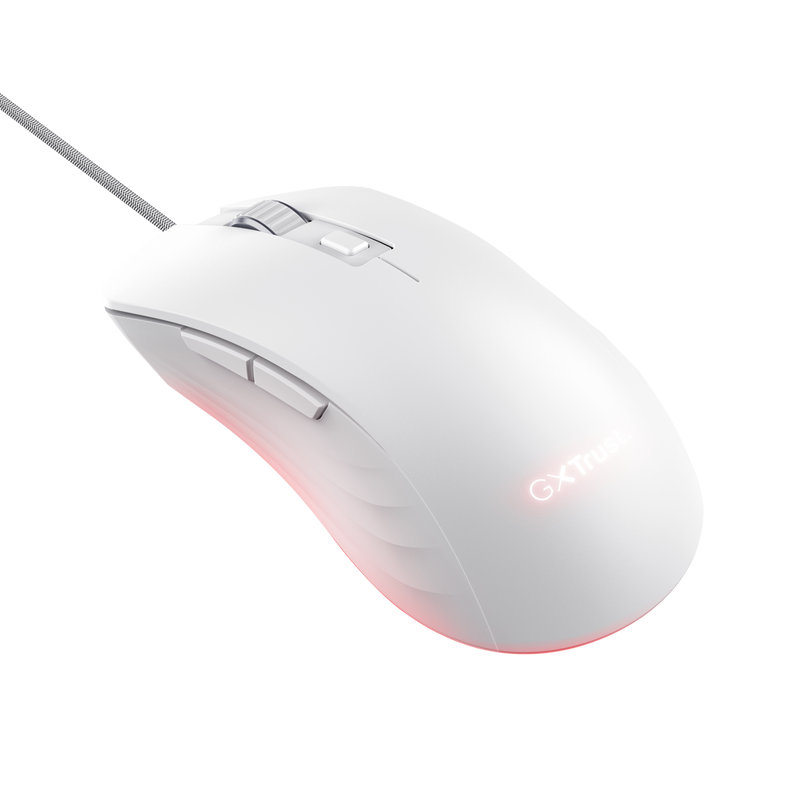 Mouse Trust GXT924W YBAR+ 25600 DPI, alb [3]