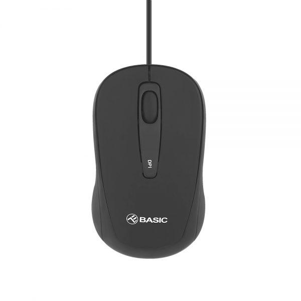 Periferice - Mouse cu fir Tellur basic, mini, negru