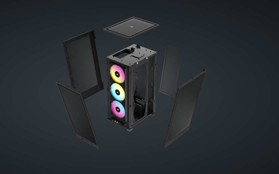 CR iCUE 2000D AIRFLOW RGB MINI-ITX BK [2]