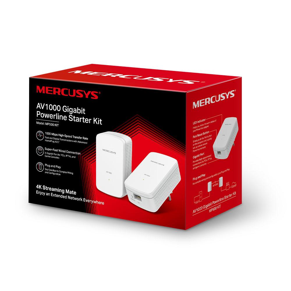 Access Points & Range Extendere - Start Kit Mercusys AV1000 GB Powerline