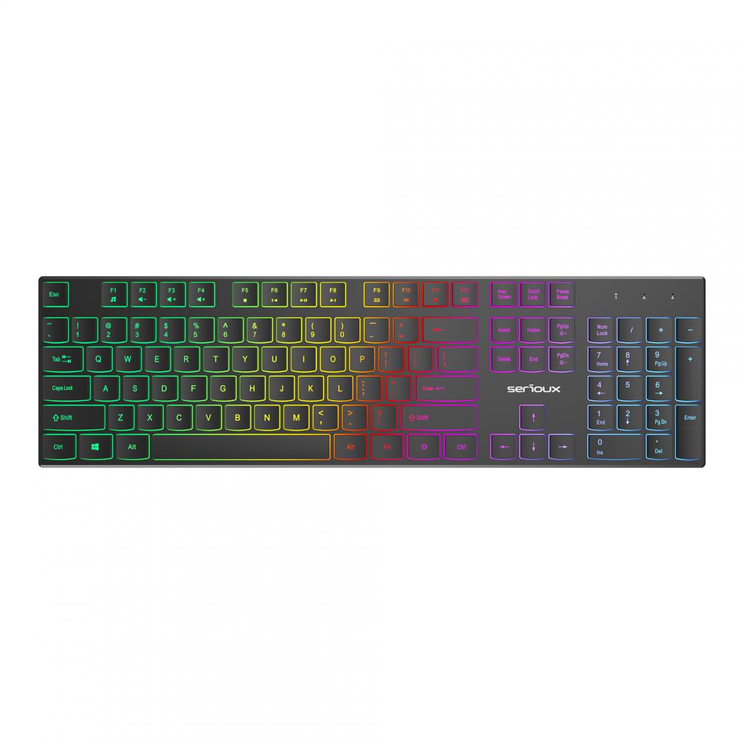 PC, Componente & Software - TASTATURA SERIOUX SRXK-SKB709RGB
