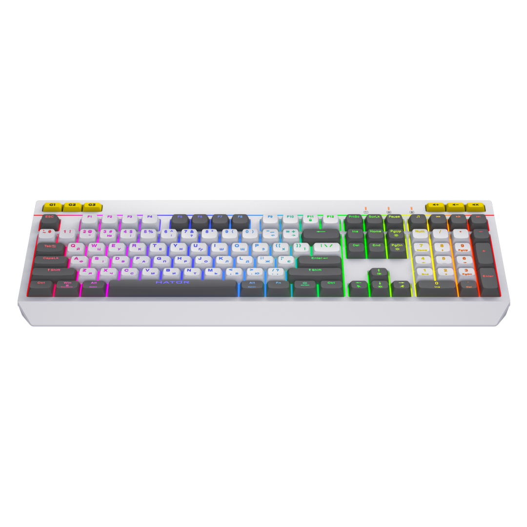 Tastatura mecanica Hator Icefall alb [1]
