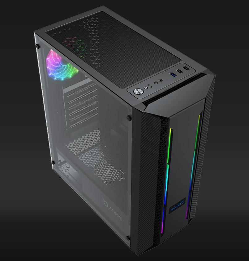 Carcasa Aqirys Mizar Midi Tower Black [2]