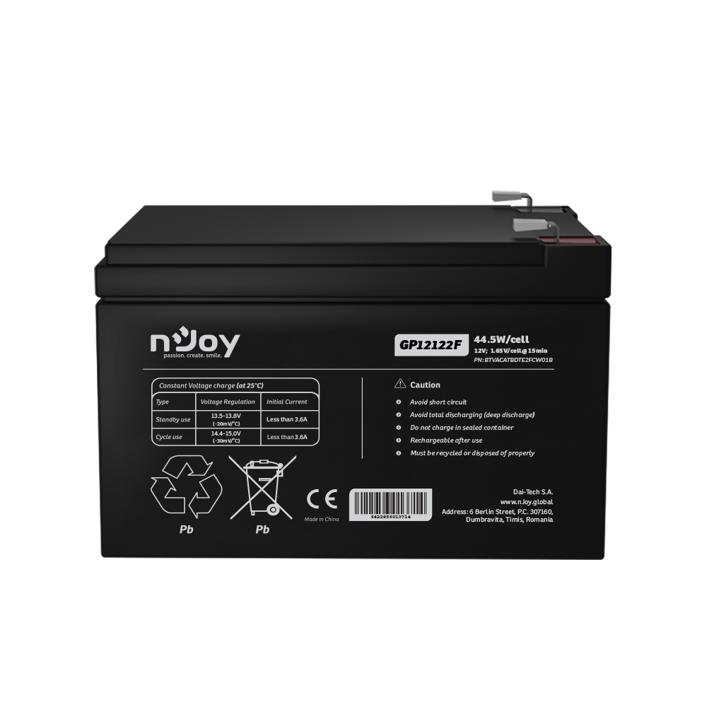 ACUMULATOR NJOY GP12122F 12V [2]