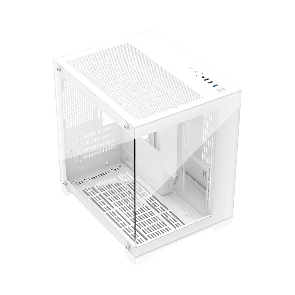 Carcasa 1STPLAYER Gaming MV5 TP WHITE [2]