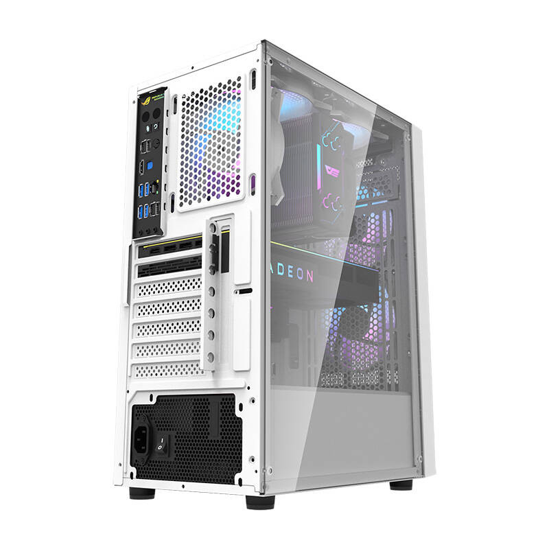 Carcasă pentru computer Darkflash A290 (alb) + 3 ventilatoare RGB [6]